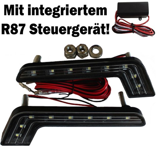 Led tagfahrlicht schwarz - 2x,